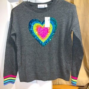 Kids Sweater (glitter heart)